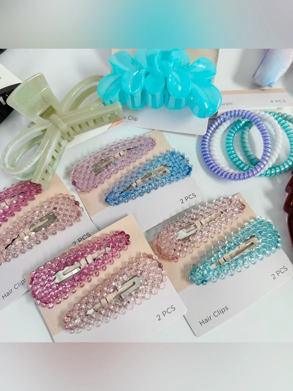 40pc Hair Accessories Lot Claw Clips Headband Scrunchies Barrettes Hair Ties NWT